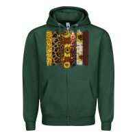 Sports Green fall glitter brush strokes Zipper Hoodie - Bettercallsaul