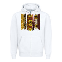 White fall glitter brush strokes Zipper Hoodie - Bettercallsaul