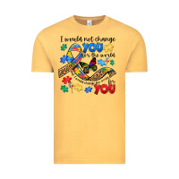 Vintage Mustard i would not change you autism Vintage Tee - JahusDesignShop