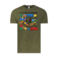 Vintage Olive i would not change you autism Vintage Tee - JahusDesignShop