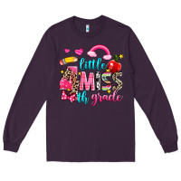 Plum little miss fourth grade Long Sleeve Tee - NancyCooperArtShop