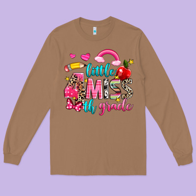 Little Miss Fourth Grade Long Sleeve Tee Designed By Nancycooperartshop