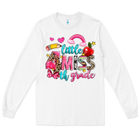 White little miss fourth grade Long Sleeve Tee - NancyCooperArtShop
