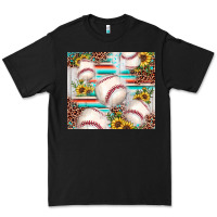 Black baseball leopard sunflower Premium Tee - JahusDesignShop