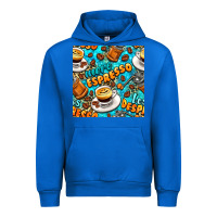 Cobalt more espresso less despresso coffee with leopard seamless pattern bbs Urban Hoodie - BundleAndBundleShop