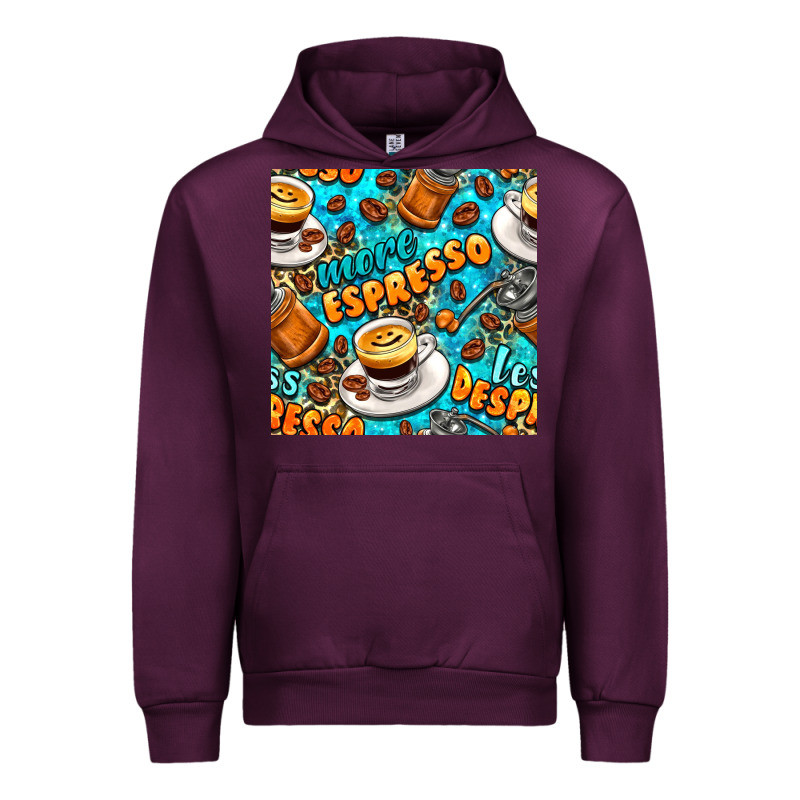 More Espresso Less Despresso Coffee With Leopard Seamless Pattern Bbs Urban Hoodie by BundleAndBundleShop | Teevron