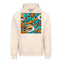 Sandshell more espresso less despresso coffee with leopard seamless pattern bbs Urban Hoodie - BundleAndBundleShop