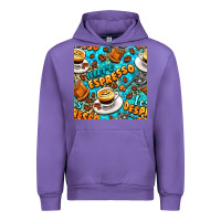 Tulip more espresso less despresso coffee with leopard seamless pattern bbs Urban Hoodie - BundleAndBundleShop