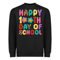 Black happy 100 th day of school Heavyweight Sweatshirt - MaliasSmallBusiness