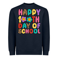 Navy happy 100 th day of school Heavyweight Sweatshirt - MaliasSmallBusiness