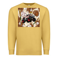 Antique Gold baseball crusher Premium Sweatshirt - TumblerDesignByShophia