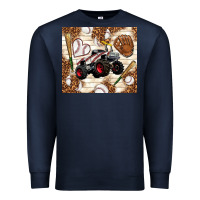 Navy baseball crusher Premium Sweatshirt - TumblerDesignByShophia