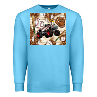 Ocean Blue baseball crusher Premium Sweatshirt - TumblerDesignByShophia