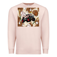 Pale Pink baseball crusher Premium Sweatshirt - TumblerDesignByShophia