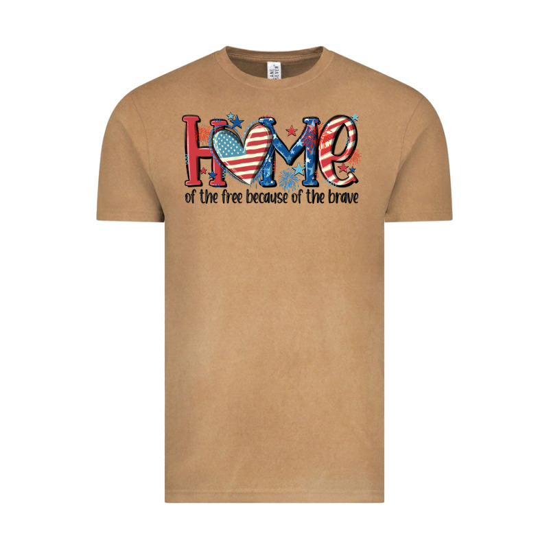 Home Of The Free Because Of The Brave Vintage Tee by MaliasSmallBusiness | Teevron