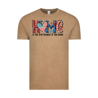 Vintage Coffee home of the free because of the brave Vintage Tee - MaliasSmallBusiness