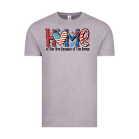 Vintage Zinc home of the free because of the brave Vintage Tee - MaliasSmallBusiness