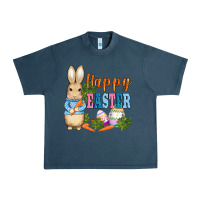 Midnight Navy easter bunny egg and carrots Urban Heavy Tee - AdoDesignShop