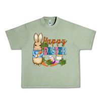 Oil Green easter bunny egg and carrots Urban Heavy Tee - AdoDesignShop
