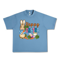 Pebble Blue easter bunny egg and carrots Urban Heavy Tee - AdoDesignShop