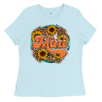Baby Blue mini western Ladies Tee - RacoonDesign
