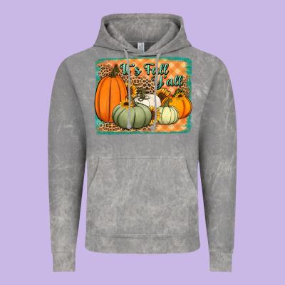 It's Fall Y'all Pumpkins Halloween And Sunflowers Vintage Hoodie Designed By Jasminsmagicworld