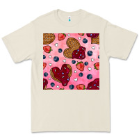 Bone valentines day waffles seamless pattern Premium Tee - BundleAndBundleShop