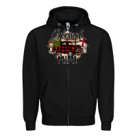 Black Blessed Mimi Christmas Truck Zipper Hoodie - Bettercallsaul