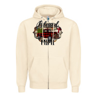 Sandshell Blessed Mimi Christmas Truck Zipper Hoodie - Bettercallsaul