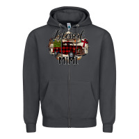 Smoke Blessed Mimi Christmas Truck Zipper Hoodie - Bettercallsaul