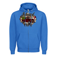 True Royal Blessed Mimi Christmas Truck Zipper Hoodie - Bettercallsaul