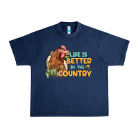 Navy life is better in the country Urban Heavy Tee - MaliasSmallBusiness