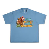 Pebble Blue life is better in the country Urban Heavy Tee - MaliasSmallBusiness