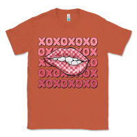 Copper xoxo checker lips Classic Tee - MaliasSmallBusiness