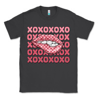 Smoke xoxo checker lips Classic Tee - MaliasSmallBusiness