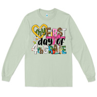 Matcha my first day of 4th grade Long Sleeve Tee - NancyCooperArtShop