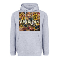 Heather Grey American tumbler 4th of july Heavyweight Hoodie - HowdyJamesFarm
