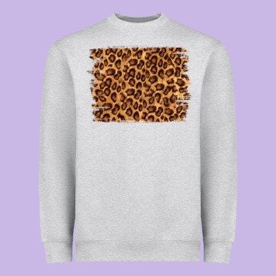 Leopard Background Heavyweight Sweatshirt Designed By Nancycooperartshop