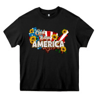 God Bless America Heavy Core Tee | Teevron