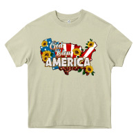 Mossy god bless america Heavy Core Tee - HRA Design Shop