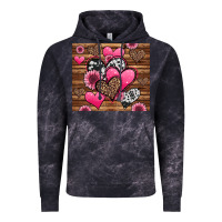 Cloud Black valentines day western hearts and sunflowers Vintage Hoodie - Jasminsmagicworld