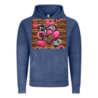 Vintage Denim valentines day western hearts and sunflowers Vintage Hoodie - Jasminsmagicworld