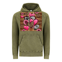 Vintage Olive valentines day western hearts and sunflowers Vintage Hoodie - Jasminsmagicworld