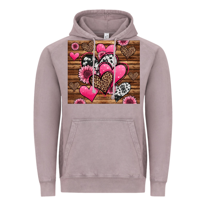 Valentines Day Western Hearts And Sunflowers Vintage Hoodie by Jasminsmagicworld | Teevron