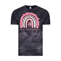 Cloud Black breast cancer  awareness rainbow Vintage Tee - MaliasSmallBusiness