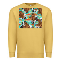 Antique Gold serape cowhide and leopard with glitter Premium Sweatshirt - TumblerDesignByShophia