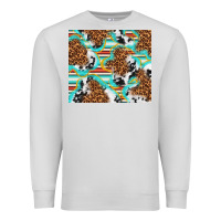 Dove Grey serape cowhide and leopard with glitter Premium Sweatshirt - TumblerDesignByShophia