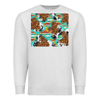 Oatmeal Heather serape cowhide and leopard with glitter Premium Sweatshirt - TumblerDesignByShophia