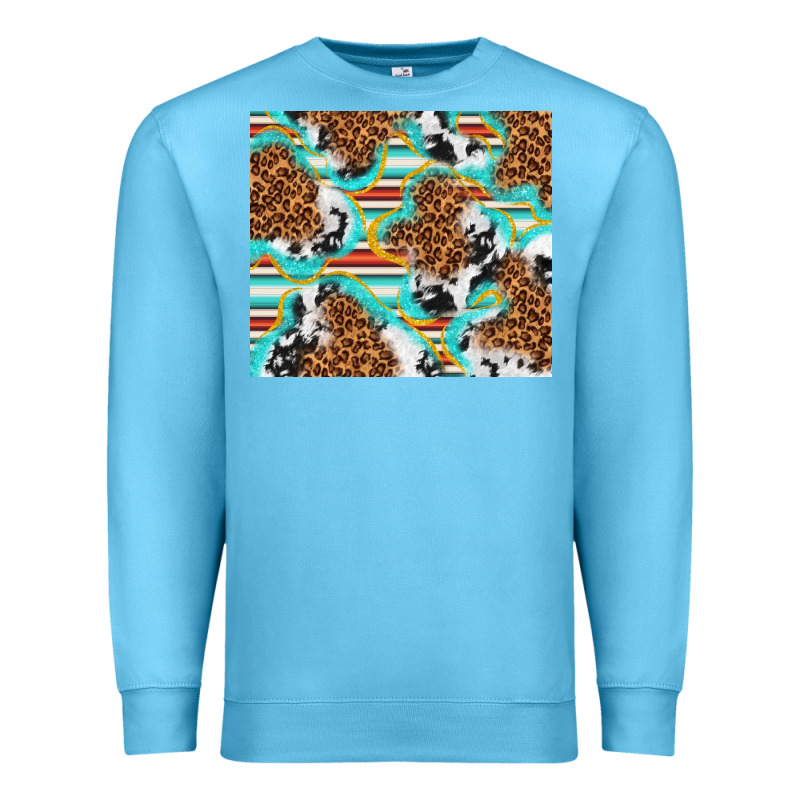 Serape Cowhide And Leopard With Glitter Premium Sweatshirt by TumblerDesignByShophia | Teevron