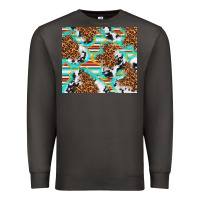 Smoke serape cowhide and leopard with glitter Premium Sweatshirt - TumblerDesignByShophia